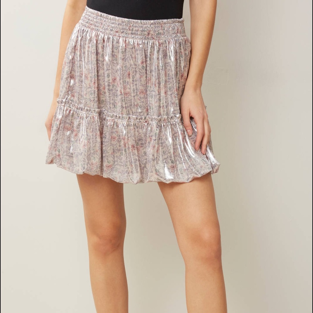FREE PEOPLE IN A BUBBLE MINI SKIRT